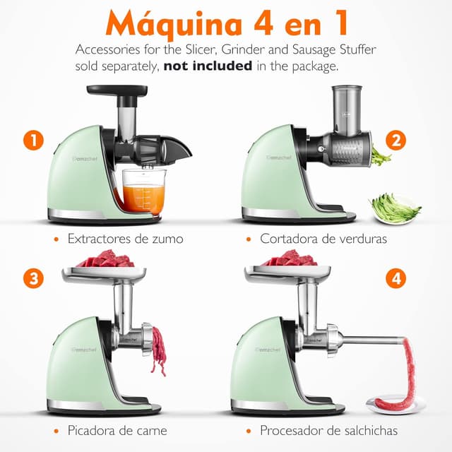 Thumbnail 6 de AMZCHEF Licuadora Prensado en Frío 🍏 - Zumos Saludables