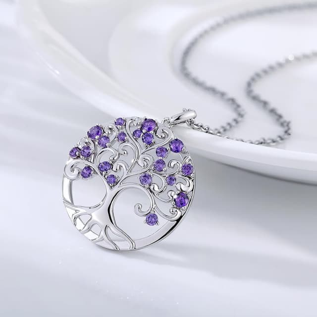 Thumbnail 2 de jiamiaoi Baum des Lebens Halskette 29 mm