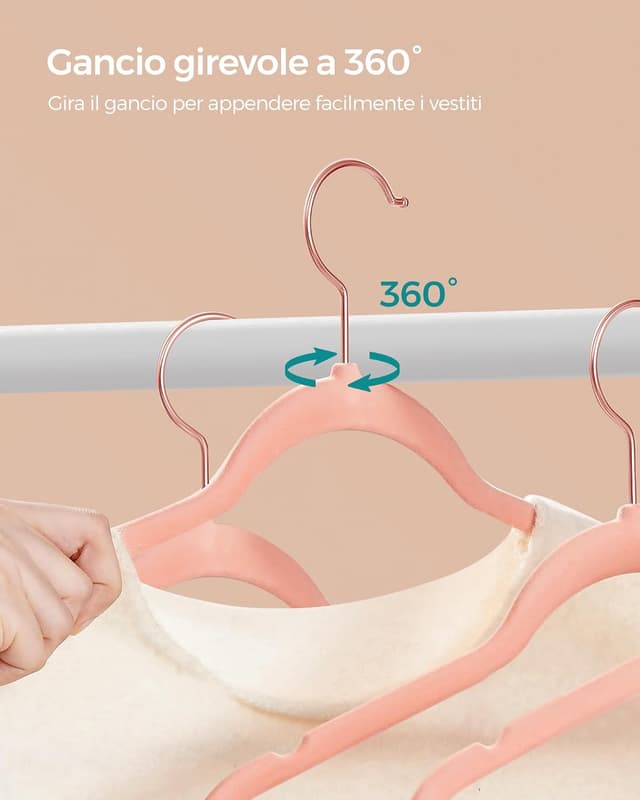 Detalle de SONGMICS Grucce Velluto 30 pezzi 41,5 cm