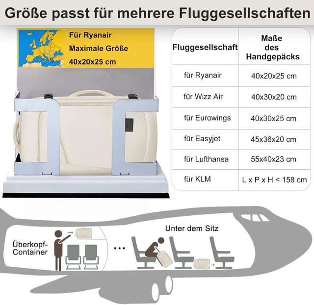 Detalle 2 de MATEIN Rucksack Handgepäck 40x20x25