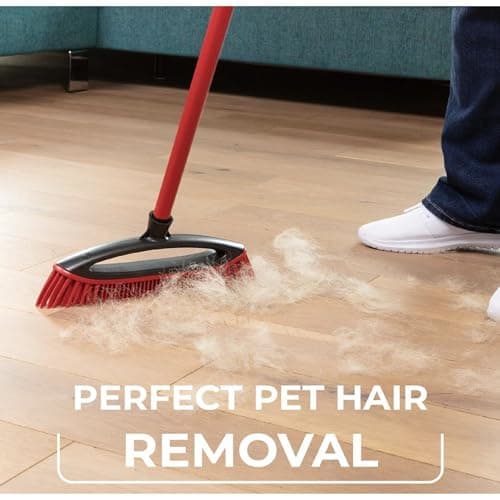 Detalle de Vileda Pet Pro Always Clean: escoba de goma para recoger pelos de mascotas