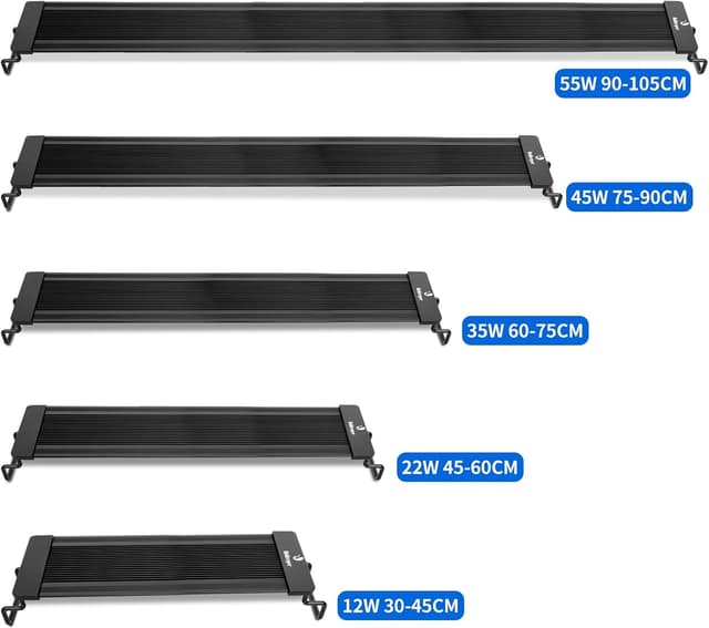 Thumbnail 6 de fishkeeper Éclairage LED plein spectre pour aquarium 55 W, 10 niveaux et mode 24/7 (support rétractable 105–130 cm)