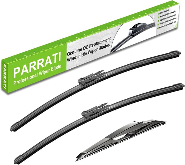 Detalle de PARRATI Windshield Wipers for 2007-2014 Chevrolet Tahoe (Front 22"+22", Rear 12") – OEM Replacement Set of 3