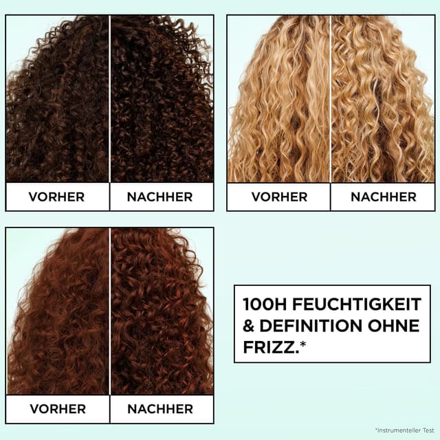 Detalle de Garnier Fructis Locken Methode Air Dry Cream – Leave-in für definierte Locken, 260 ml