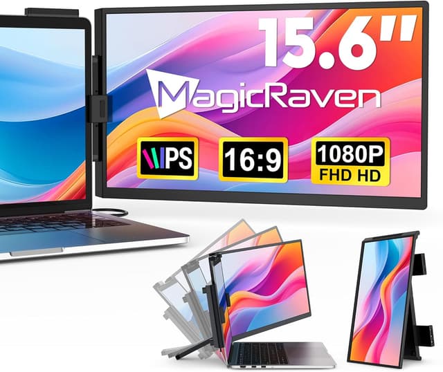 Detalle de MAGICRAVEN Laptop Bildschirm Erweiterung 15.6 Zoll