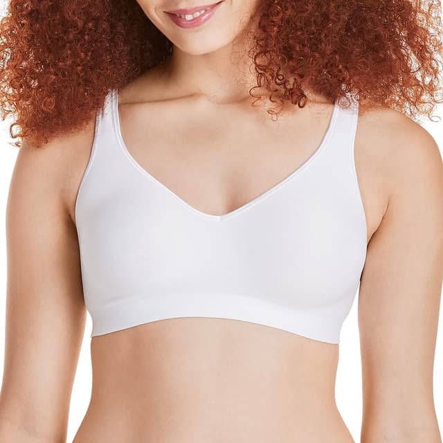 Detalle de Hanes Women’s Wireless Smooth Comfort Full-Coverage T-Shirt Bra (Single or 2-Pack)