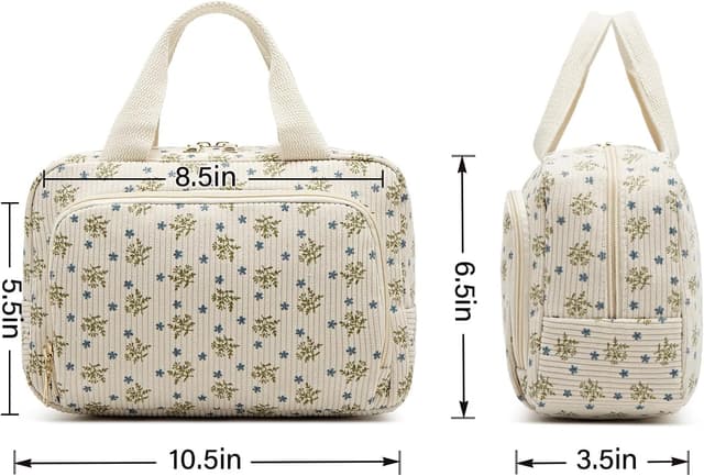 Detalle de Funtlend Kulturtasche Damen mit 25 x 9 x 16 cm