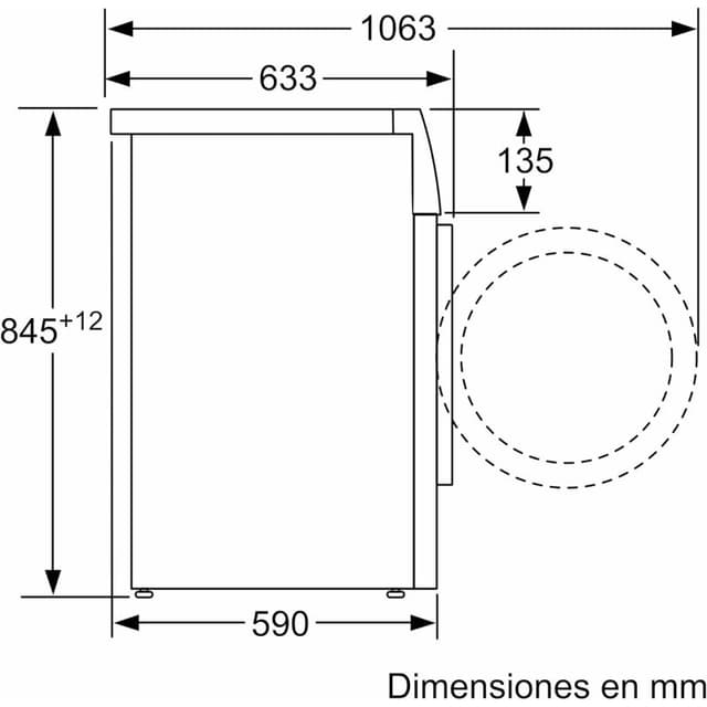 Detalle de Balay 3TS282B Lavadora 8Kg A