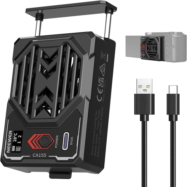 Detalle de NEEWER Basics Ventilateur Caméra Batterie