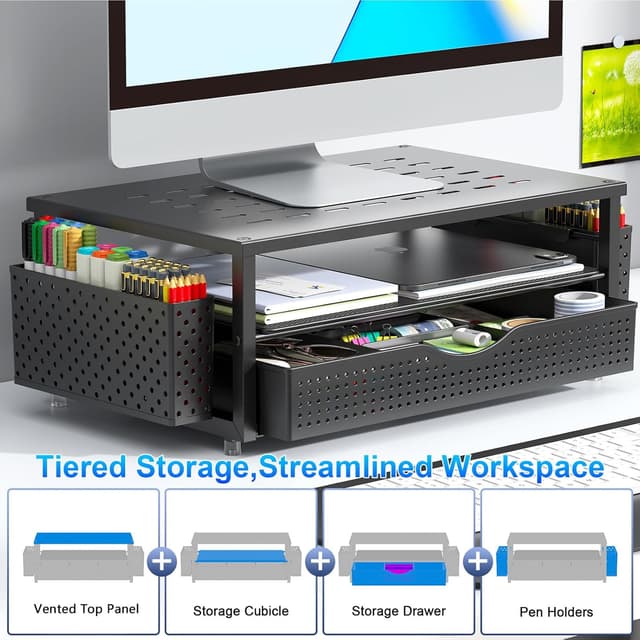 Thumbnail 2 de gianotter Monitor Stand with Drawer 🖥