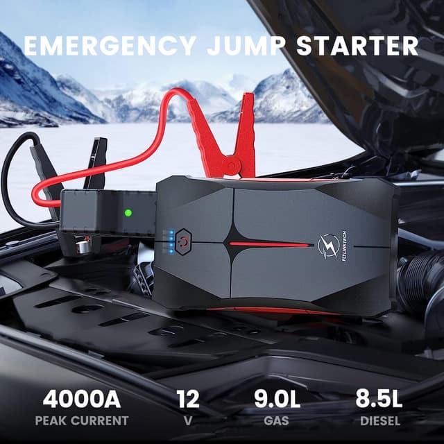 Detalle 2 de FLYLINKTECH CF200 13200mAh Car Jump Starter
