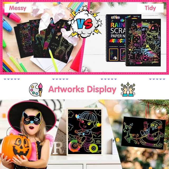 Thumbnail 4 de Scratch Art Notebook for Kids 3-10