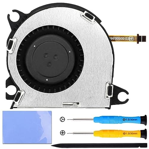Detalle de ZHUROUPU ventilador interno de reemplazo para Nintendo Switch HAC-001 (2017) con almohadilla térmica