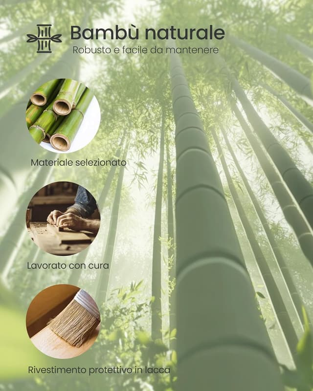 Thumbnail 5 de SONGMICS Panca portascarpe in bambù 3 livelli 130 kg