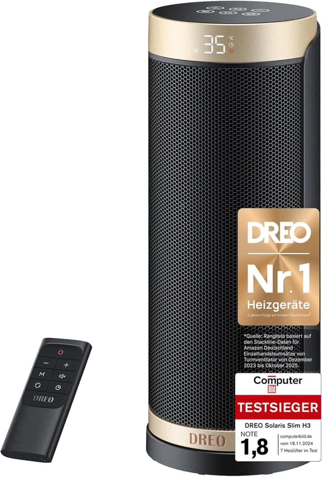 Detalle de Dreo Heizlüfter Solaris Slim H3 40 dB