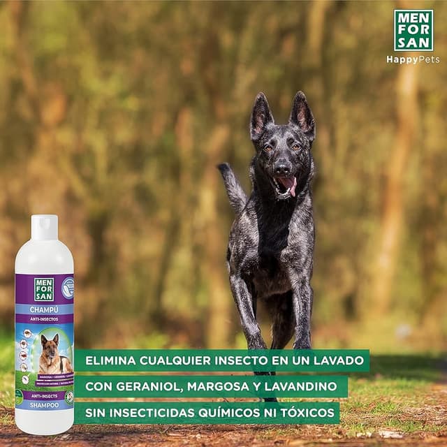 Thumbnail 2 de Menforsan Champú Anti-Insectos para Perros 🐾 Pack de 2
