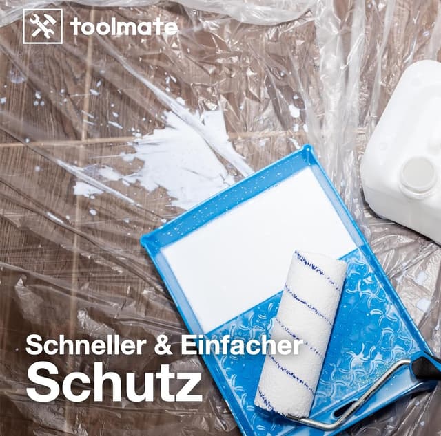 Thumbnail 2 de 6x Abdeckfolie Maler 4x5 m 120 m²