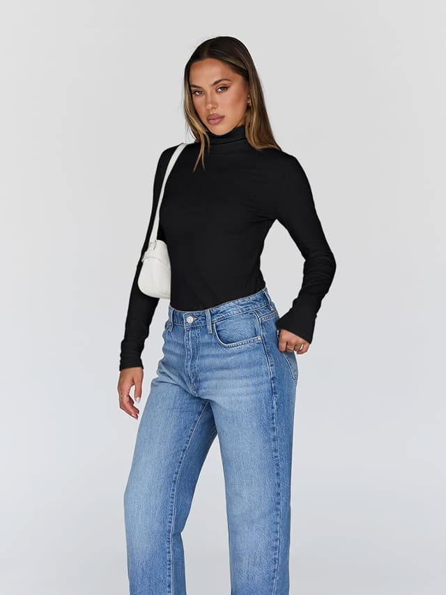 Thumbnail 2 de Trendy Queen Women's Turtleneck Long Sleeve Top