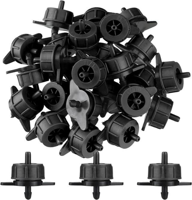 Detalle de Set di 100 gocciolatori autocompensanti per microirrigazione da 4 l/ora (irrigazione smontabile, pizzicati)