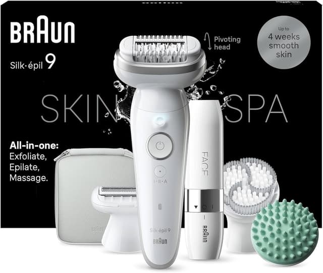 Imagen de Braun Silk-épil 9 SkinSpa: Depiladora para Piel Suave en OfertitasTOP