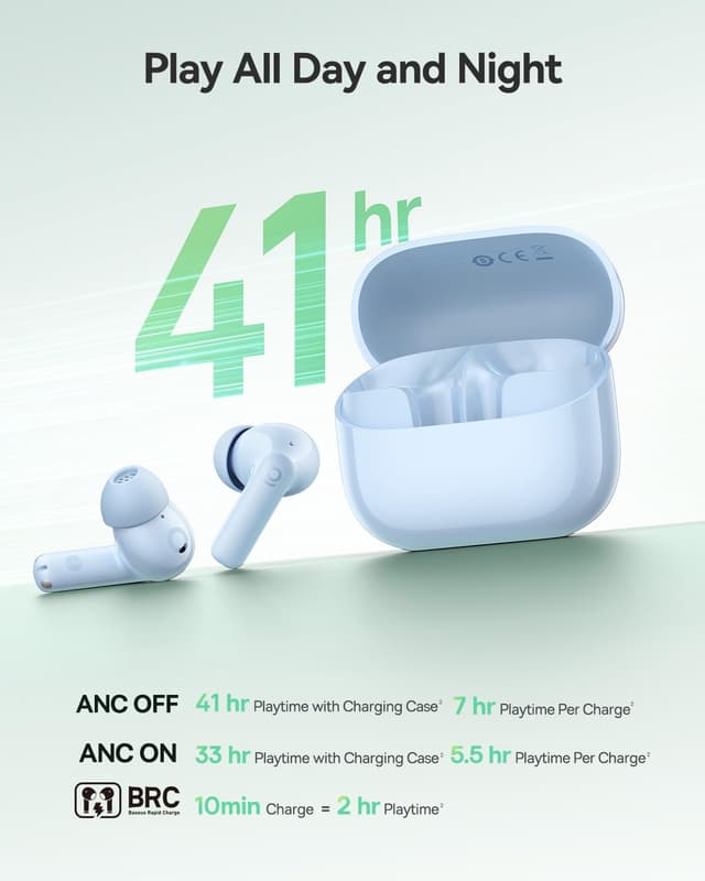 Detalle de Baseus EP10 NC in-ear Bluetooth headphones with -43 dB ANC and 4-mic AI calls