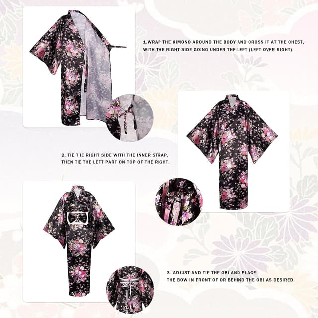 Thumbnail 5 de Conjunto Yukata Kimono Mujer 115 cm