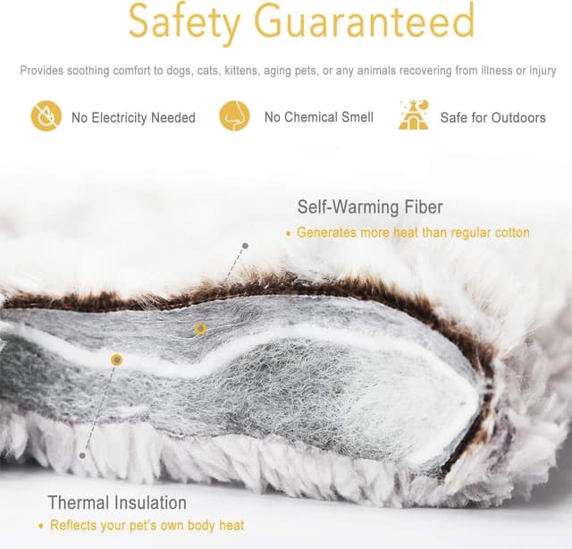 Detalle 2 de MORA PETS Self Warming Cat Bed 70x47 cm