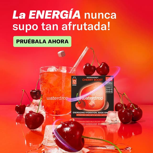 Thumbnail 5 de waterdrop® Microdrink Energy Drink 90mg Cafeína Cereza 🍒