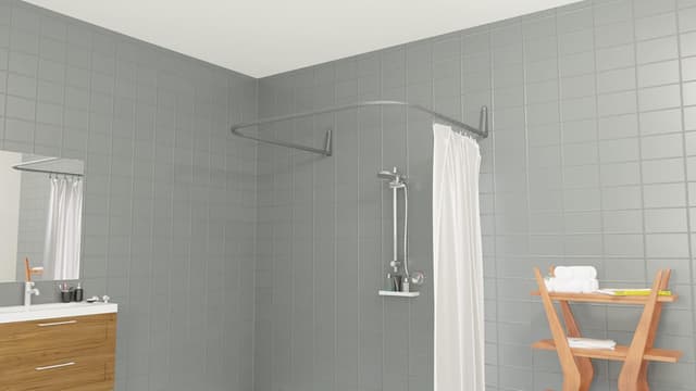 Detalle 2 de Tringle de douche angle 12 combinaisons