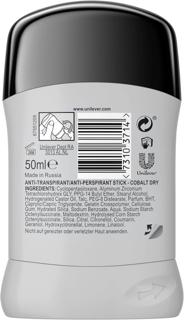 Thumbnail 2 de Rexona Cobalt Dry Stick Antitranspirante Hombre 6x50ml