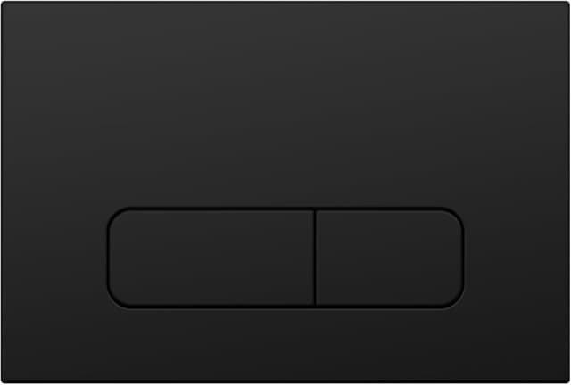 Detalle de Wunderbad Drückerplatte 2‑Mengen Schwarz Matt 🚽