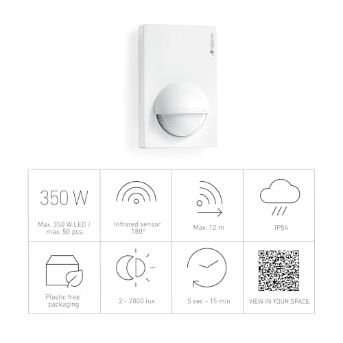 Thumbnail 4 de Steinel IS 180-2: Sensor de Movimiento Blanco 🚶