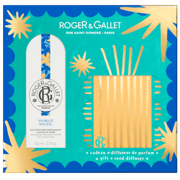 Detalle de Roger&Gallet Vanille Sol 100 ml — agua perfumada y difusor