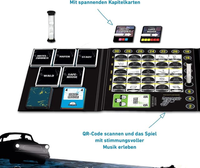 Detalle de Moses Sebastian Fitzek Safehouse – The Game „Safe House“ (Gesellschaftsspiel) von Marco Teubner, 2–4 Spieler