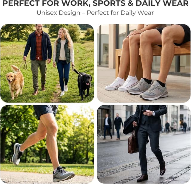 Detalle 2 de Wamicu 10 paires de chaussettes basses en coton peigné (unisex)