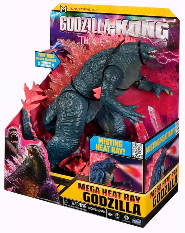 Detalle de Godzilla géant articulé 35 cm Giochi Preziosi “Godzilla pour Kong : Le Nouvel Empire” avec lumières et souffle atomique