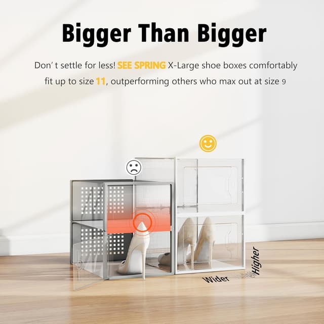 Thumbnail 1 de SEE SPRING X-Large Shoe Storage Box Fit Size 11