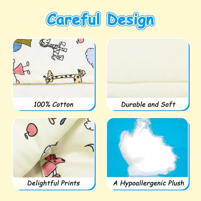 Thumbnail 2 de ComfortAce Sydney Baby Blanket (Candy Yellow) – soft animal printed baby blanket