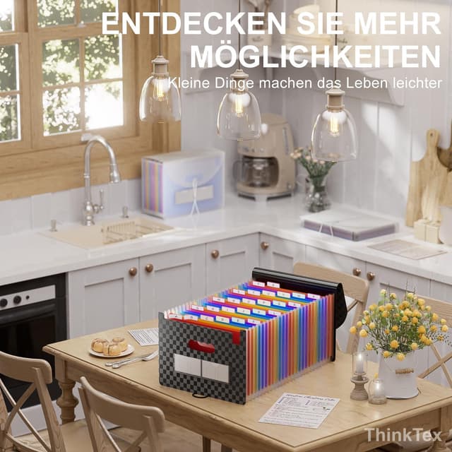 Thumbnail 6 de ThinkTex Dokumentenmappe A4 26 Taschen