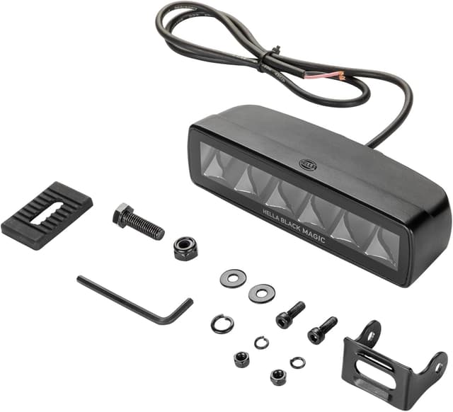 Detalle de Projecteur LED longue portée Hella 1FB 358 176-211 Black Magic Mini Lightbar (6 LEDs, 12/24V)