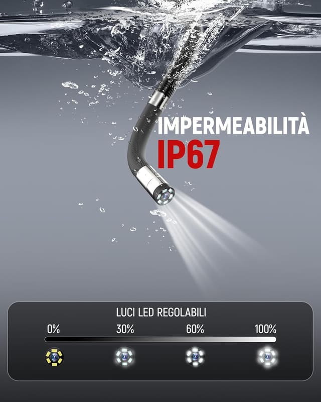 Thumbnail 5 de KAIWEETS Endoscopica 6,5 mm per ispezioni