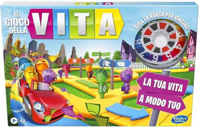 Detalle de Hasbro Gaming Il Gioco della Vita, gioco da tavolo educativo per tutta la famiglia (2-4 giocatori, da 8 anni)