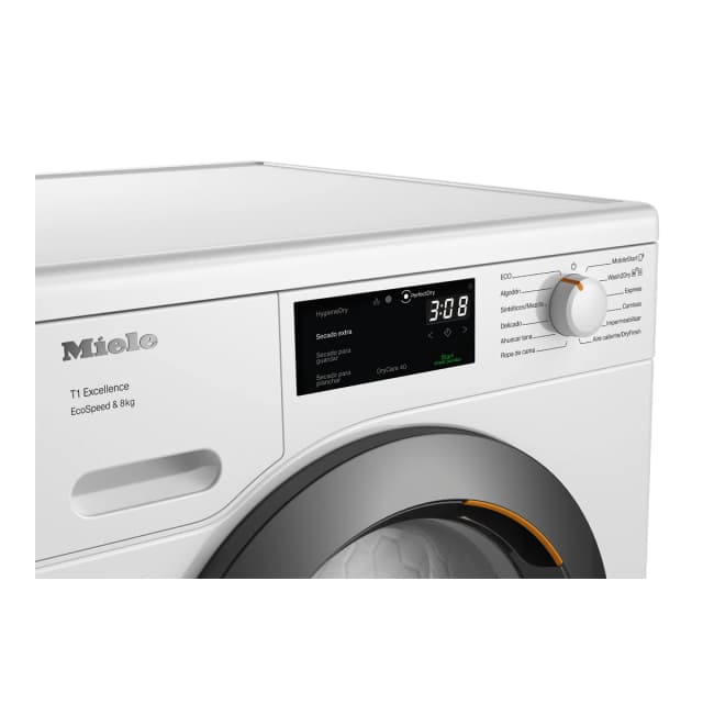 Detalle de Miele TEH785WP 9 kg secadora con bomba de calor ⚙