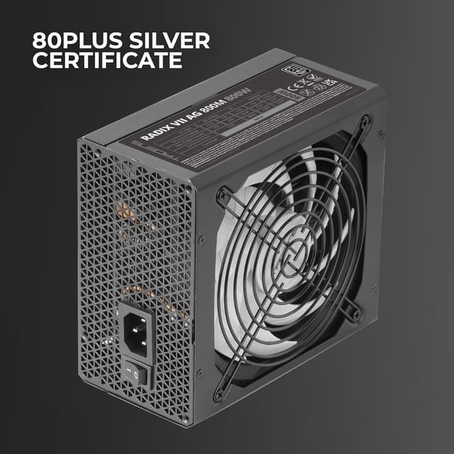 Detalle de Tacens RADIX VII AG 800M alimentatore modulare ATX 800W 80Plus Silver con garanzia 10 anni