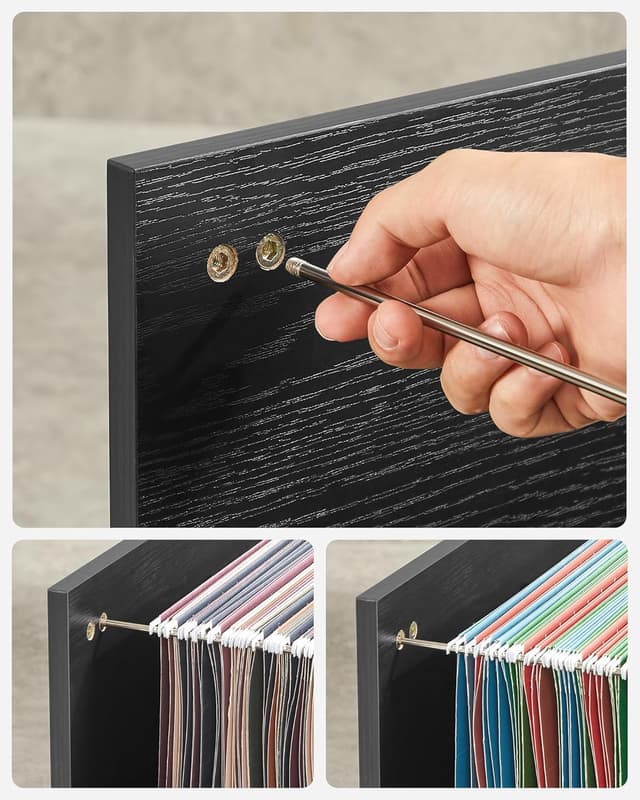 Detalle 1 de VASAGLE OFC041B56 Rollcontainer 40 x 80 cm đ