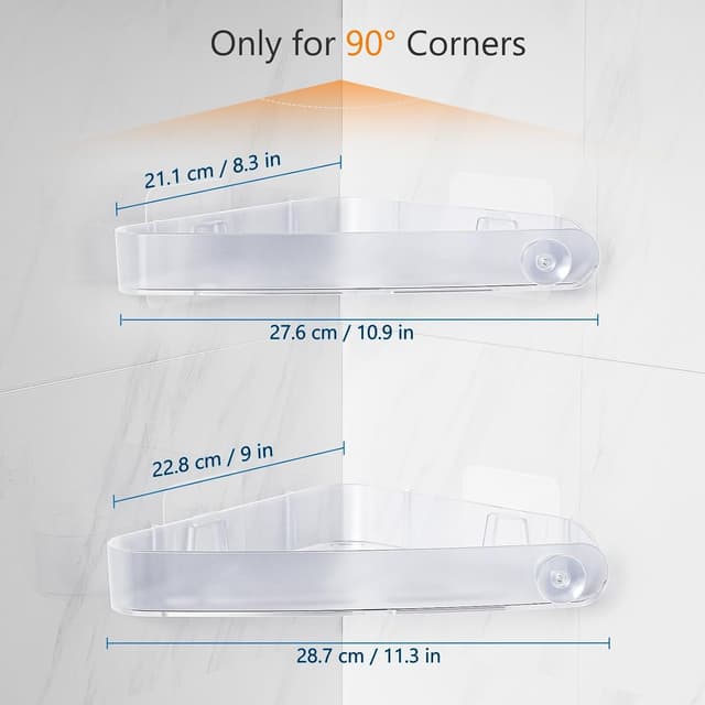 Thumbnail 1 de Sotfamily Estanterías de Ducha Sin Taladro 🛁 4 Piezas