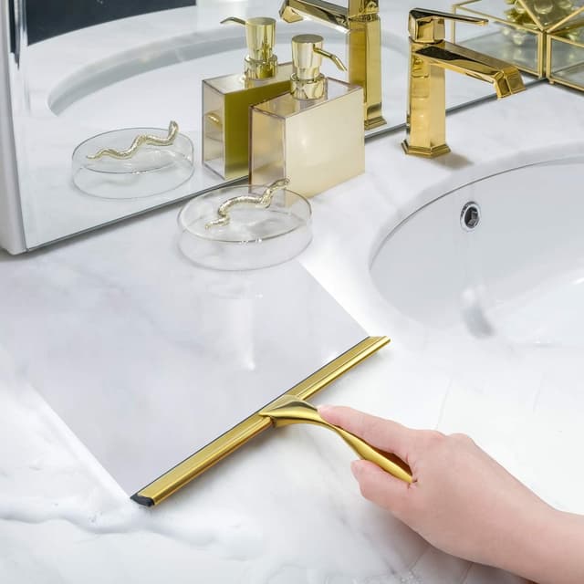 Detalle de HIWARE All-Purpose Shower Squeegee (10 Inches) for Shower Doors, Glass, Mirrors & More