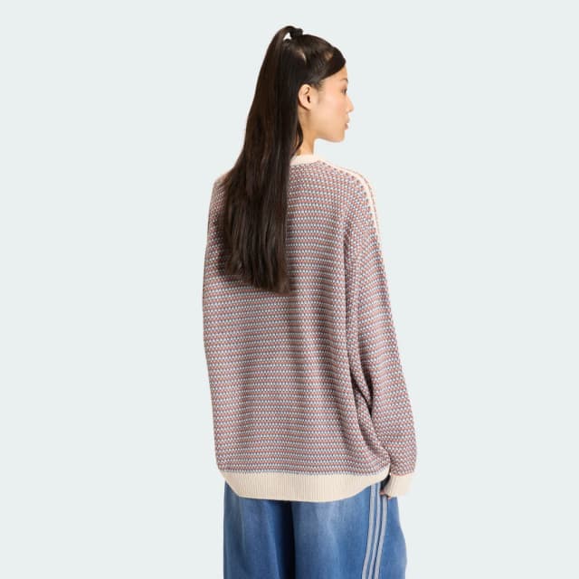 Detalle 2 de Sudadera adidas DE PUNTO HOLIDAY PACK en beige