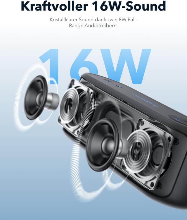 Detalle 2 de soundcore Select 3 16 W Stereoklang