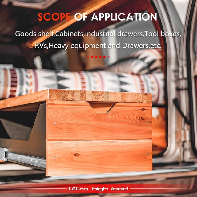 Thumbnail 6 de AOLISHENG drawer runners 190kg, 36 inch